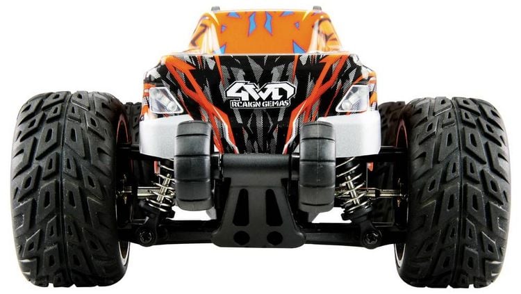 Produktbild: Amewi Blau, Orange Brushed 1:20 RC Einsteiger Modellauto Elektro Monstertruck Allradantrieb (4WD) RtR mit Lichteffekt