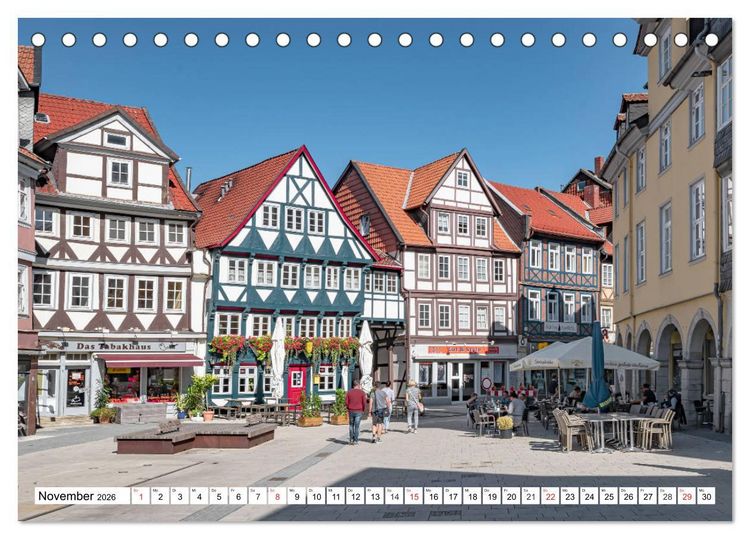 Produktbild: Wolfenb&uuml;ttel - Historisches Fachwerk (Tischkalender 2026 DIN A5 quer), CALVENDO Monatskalender