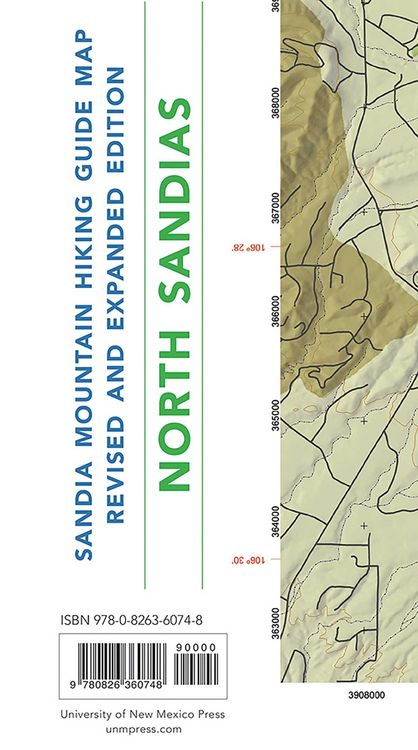 Produktbild: Sandia Mountain Hiking Guide Map, Revised and Expanded Edition