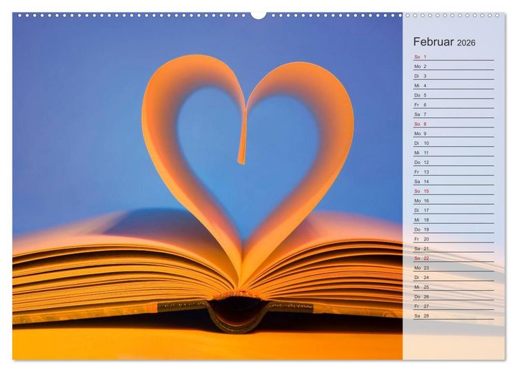 Produktbild: Tage von Herzen (hochwertiger Premium Wandkalender 2026 DIN A2 quer), Kunstdruck in Hochglanz