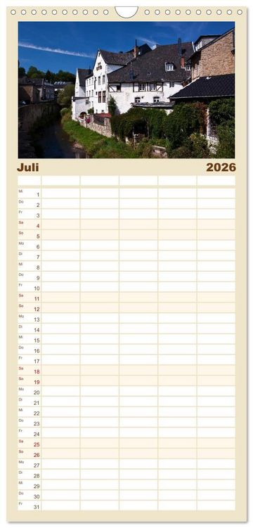 Produktbild: Familienplaner 2026 - Kaiserstadt Aachen mit 5 Spalten (Wandkalender, 21 x 45 cm) CALVENDO