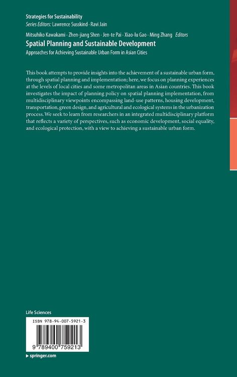 Produktbild: Spatial Planning and Sustainable Development