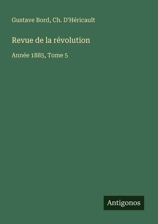 Produktbild: Revue de la r&eacute;volution