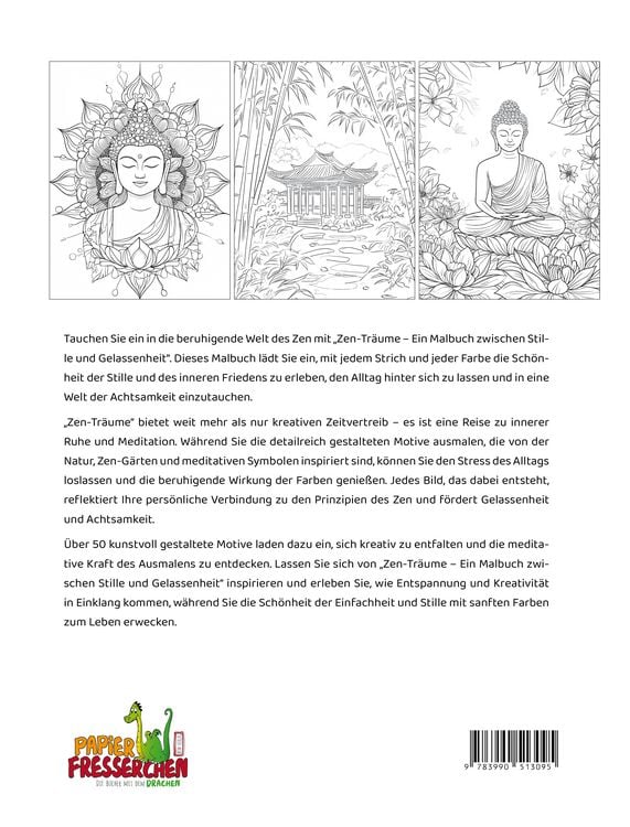 Produktbild: Zen-Tr&auml;ume - Ein Malbuch zwischen Stille und Gelassenheit