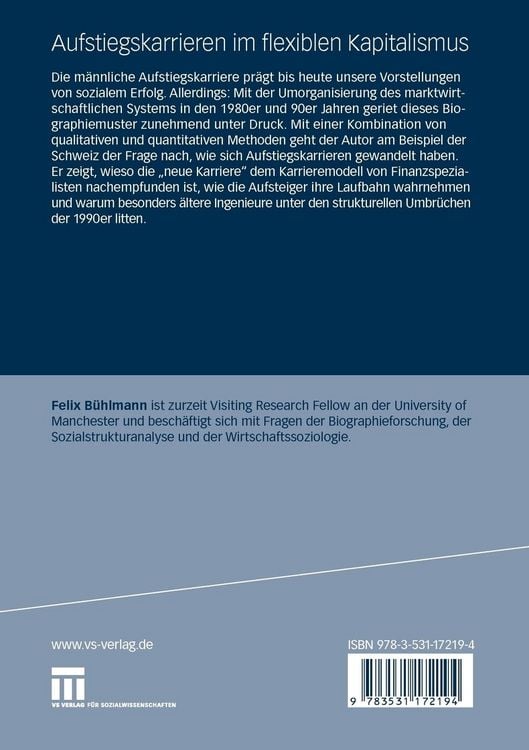 Produktbild: Aufstiegskarrieren im flexiblen Kapitalismus