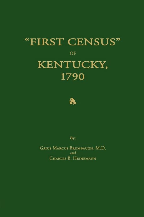 Produktbild: "First Census" of Kentucky, 1790