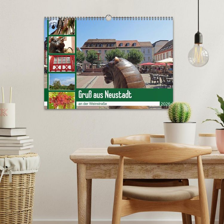 Produktbild: Gru&szlig; aus Neustadt an der Weinstra&szlig;e (Wandkalender 2026 DIN A3 quer), CALVENDO Monatskalender