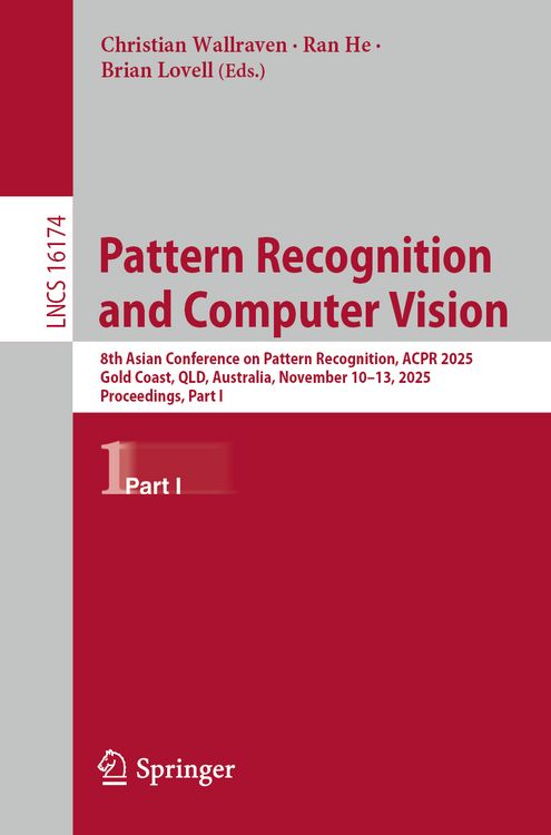 Produktbild: Pattern Recognition and Computer Vision