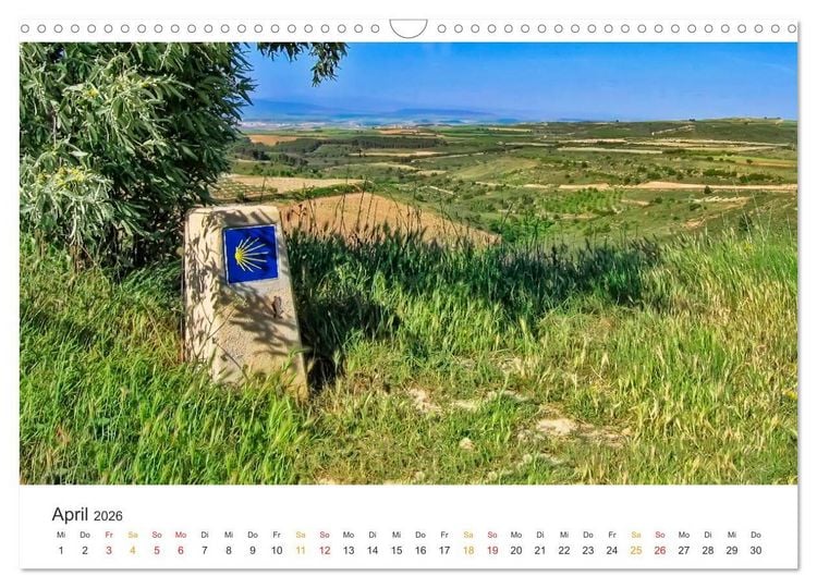 Produktbild: Camino de Santiago - Jakobsweg (Wandkalender 2026 DIN A3 quer), CALVENDO Monatskalender