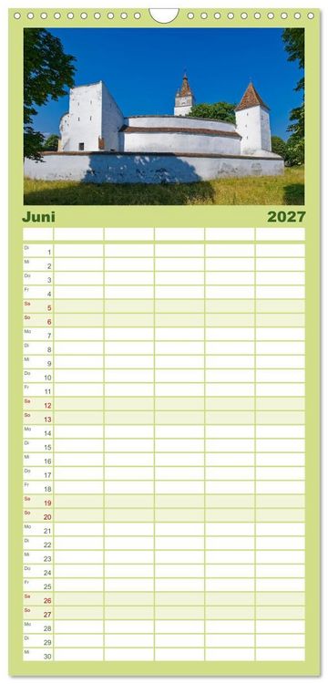 Produktbild: Familienplaner 2027 - Siebenb&uuml;rgen und das Fagaras Gebirge mit 5 Spalten (Wandkalender, 21 x 45 cm) CALVENDO