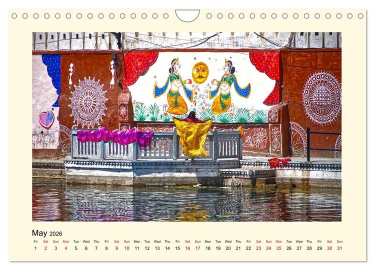 Produktbild: Great impressions of INDIA featuring awesome pictures (Wall Calendar 2026 DIN A4 landscape), CALVENDO 12 Month Wall Calendar