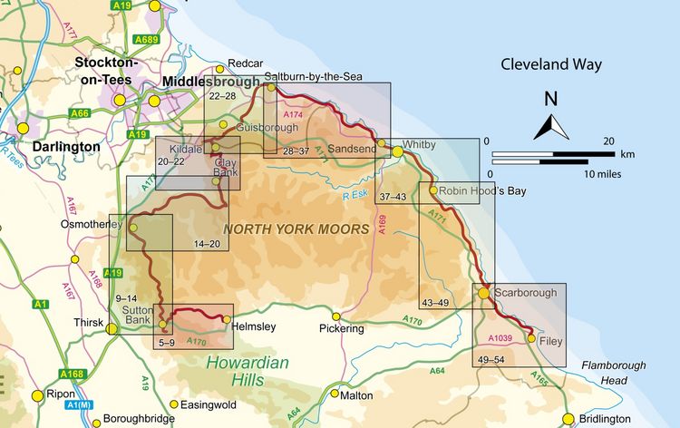 Produktbild: The Cleveland Way Map Booklet