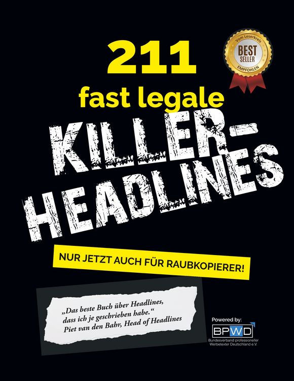 Produktbild: 211 fast legale Killer-Headlines