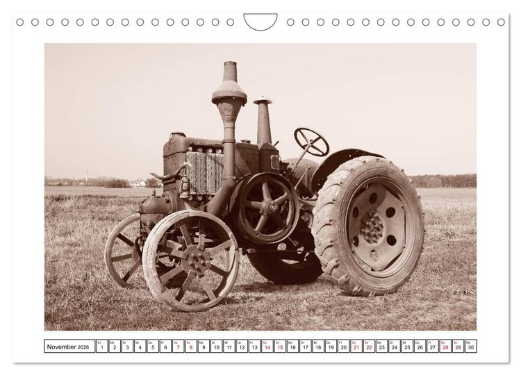 Produktbild: Von Lanz Bulldog bis Hanomag Traktor - Klassiker 1926 - 1975 (Wandkalender 2026 DIN A4 quer), CALVENDO Monatskalender