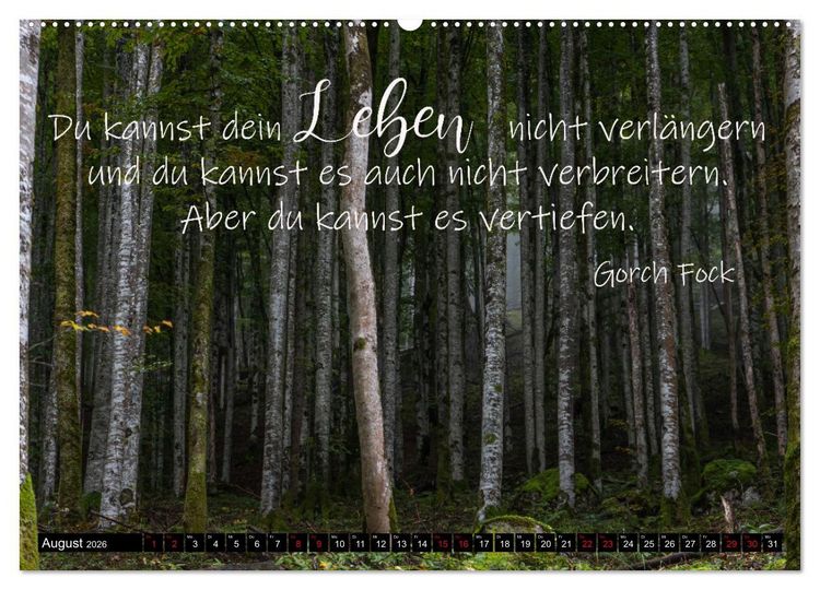 Produktbild: Bilder und Texte f&uuml;r die Seele (hochwertiger Premium Wandkalender 2026 DIN A2 quer), Kunstdruck in Hochglanz
