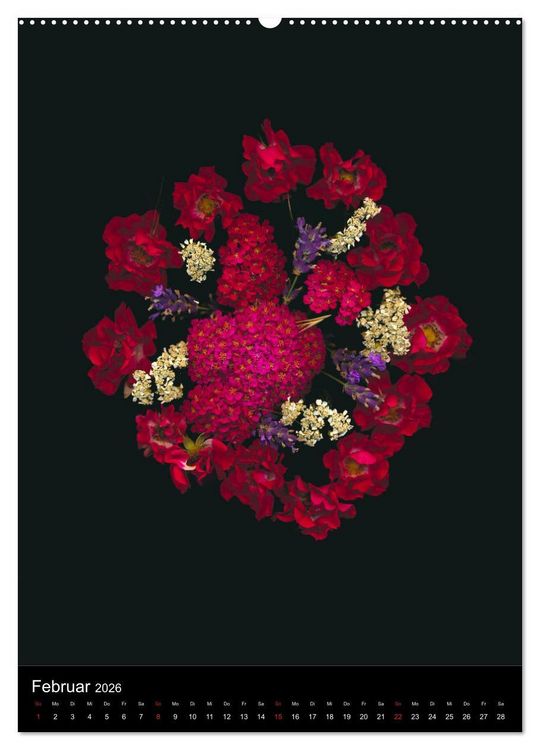 Produktbild: Blumen bei Nacht (hochwertiger Premium Wandkalender 2026 DIN A2 hoch), Kunstdruck in Hochglanz