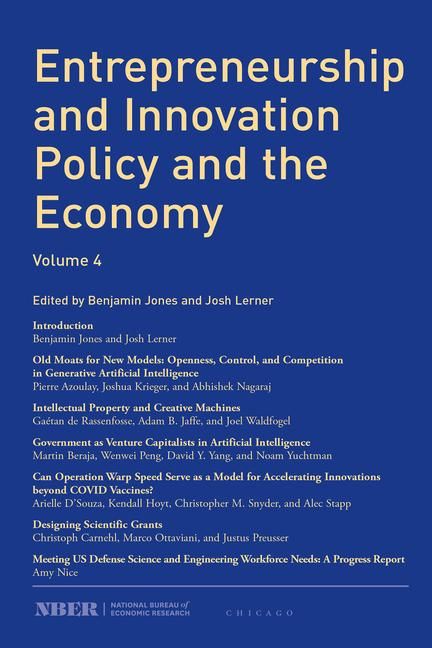 Produktbild: Entrepreneurship and Innovation Policy and the Economy