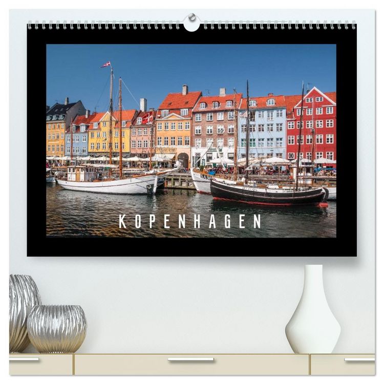 Produktbild: Kopenhagen (hochwertiger Premium Wandkalender 2026 DIN A2 quer), Kunstdruck in Hochglanz