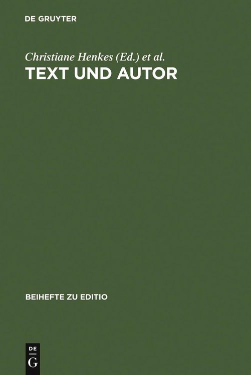 Produktbild: Text und Autor