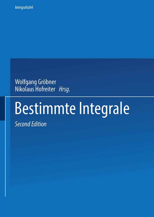 Produktbild: Zweiter Teil Bestimmte Integrale