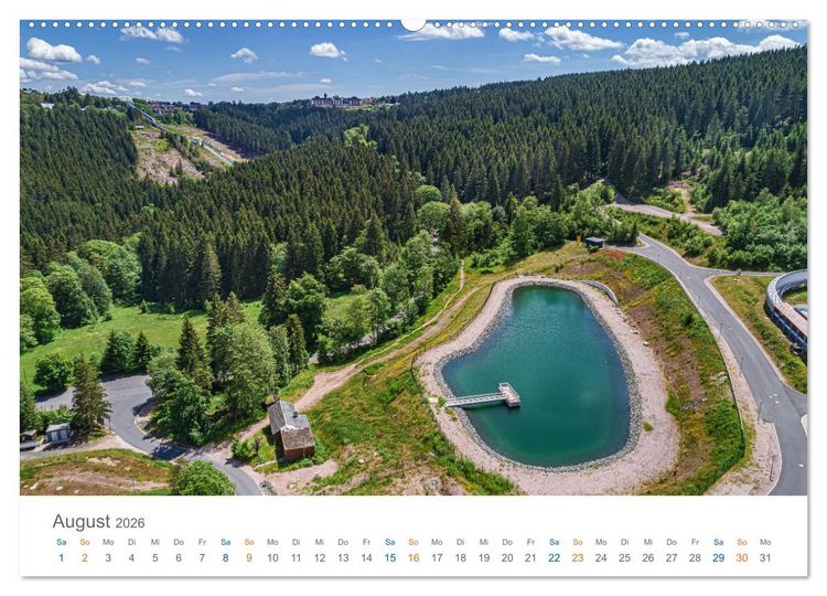 Produktbild: Oberhof - Urlaubsparadies am Rennsteig (hochwertiger Premium Wandkalender 2026 DIN A2 quer), Kunstdruck in Hochglanz