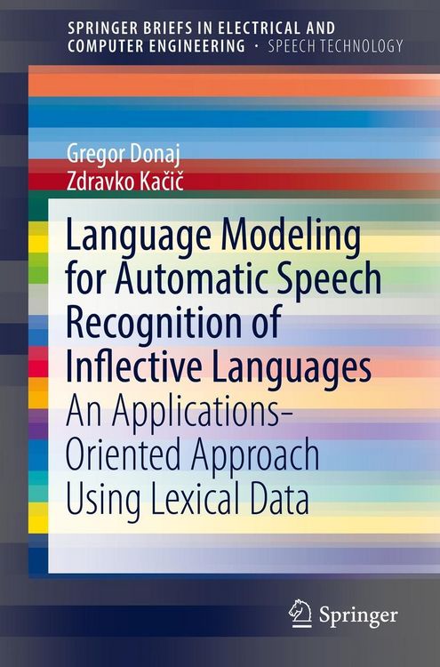 Produktbild: Language Modeling for Automatic Speech Recognition of Inflective Languages