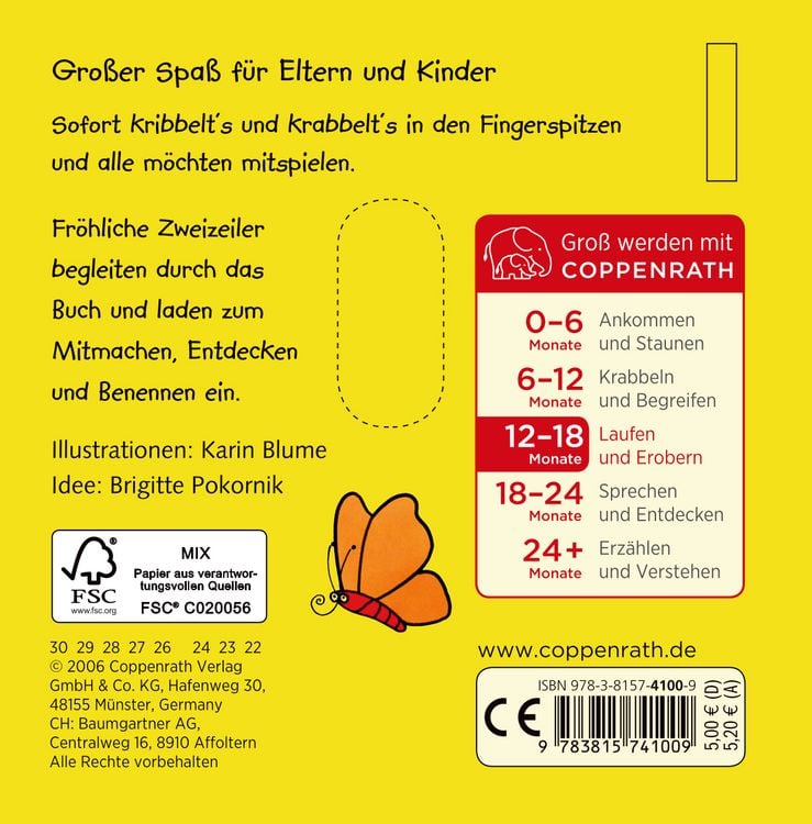 Produktbild: Das Buch f&uuml;r den Buggy: Kribbel-Krabbel