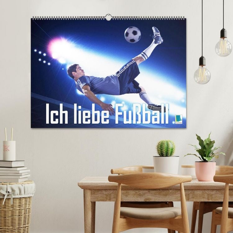 Produktbild: Ich liebe Fu&szlig;ball (Wandkalender 2027 DIN A2 quer), CALVENDO Monatskalender