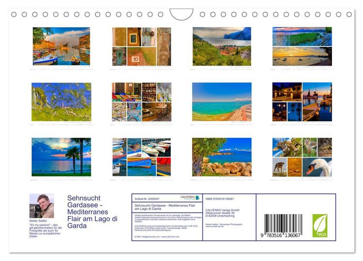 Produktbild: Sehnsucht Gardasee - Mediterranes Flair am Lago di Garda (Wandkalender 2026 DIN A4 quer), CALVENDO Monatskalender
