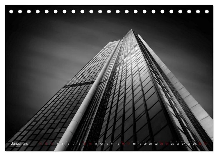 Produktbild: Monochrome Architektur (Tischkalender 2027 DIN A5 quer), CALVENDO Monatskalender