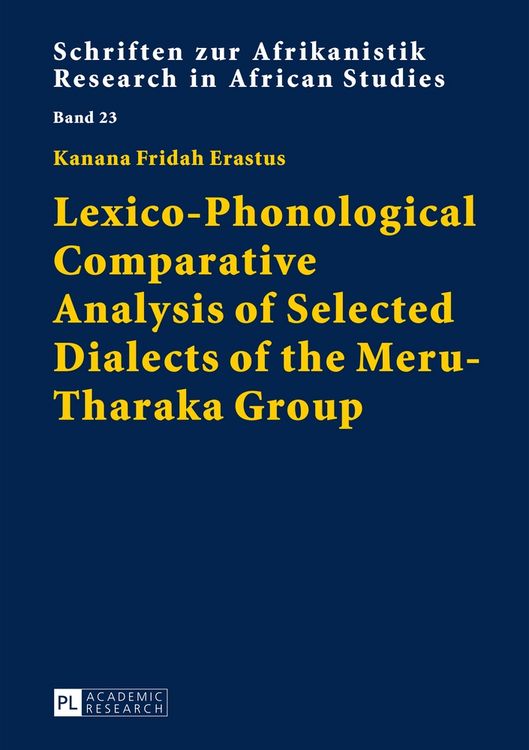 Produktbild: Lexico-Phonological Comparative Analysis of Selected Dialects of the Meru-Tharaka Group