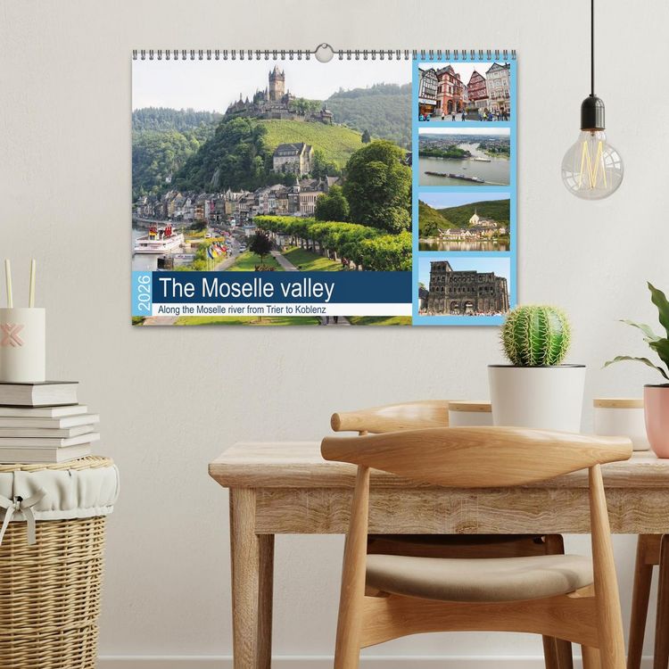 Produktbild: The Moselle valley - Along the Moselle river from Trier to Koblenz (Wall Calendar 2026 DIN A3 landscape), CALVENDO 12 Month Wall Calendar