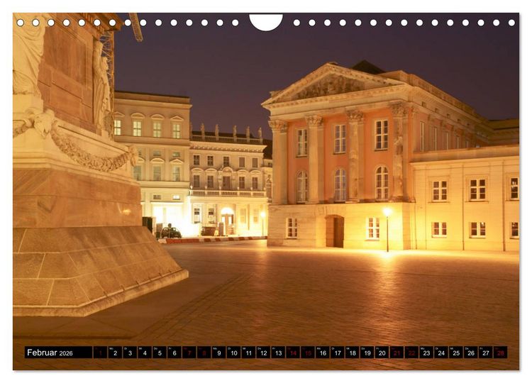 Produktbild: Potsdam zwischen Nacht und blauer Stunde (Wandkalender 2026 DIN A4 quer), CALVENDO Monatskalender