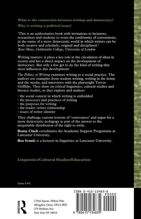 Produktbild: The Politics of Writing