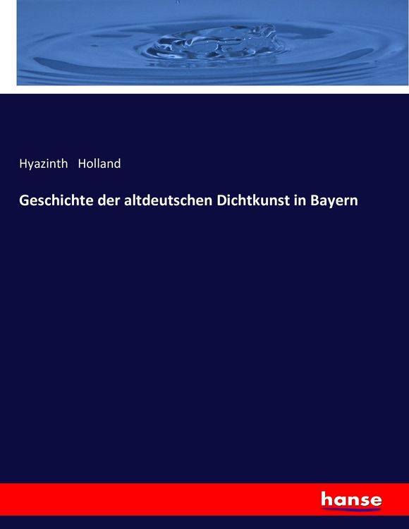 Produktbild: Geschichte der altdeutschen Dichtkunst in Bayern