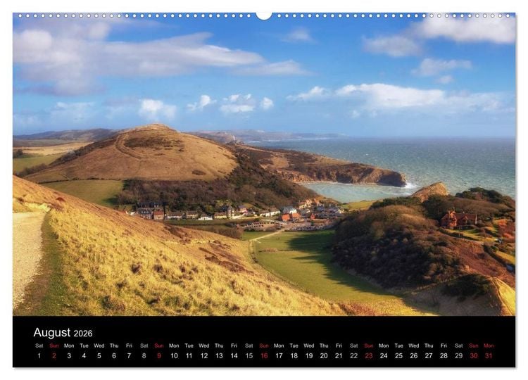 Produktbild: Jurassic Coast South England (High Quality Premium Wall Calendar 2026 DIN A2 landscape),CALVENDO 12 Month Wall Calendar