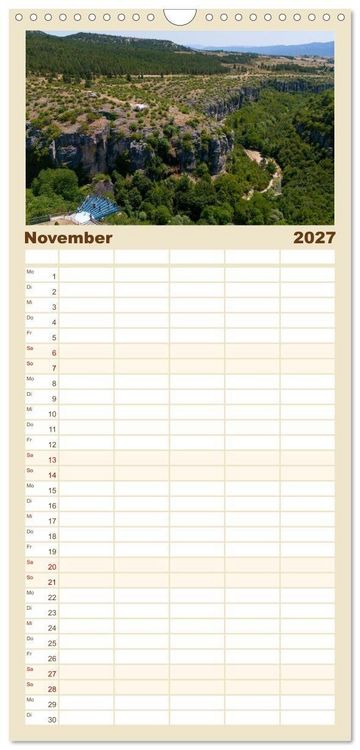 Produktbild: Familienplaner 2027 - Landschaften der T&uuml;rkei mit 5 Spalten (Wandkalender, 21 x 45 cm) CALVENDO