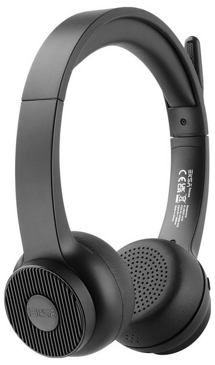 Produktbild: EKSA H16 On Ear Headset Bluetooth&reg; Schwarz Noise Cancelling, Mikrofon-Rauschunterdr&uuml;ckung Headset, Lautst&auml;rkeregelung