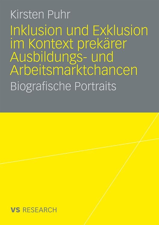 Produktbild: Inklusion und Exklusion im Kontext prek&auml;rer Ausbildungs- und Arbeitsmarktchancen