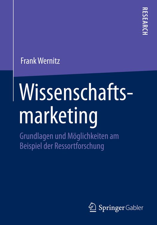Produktbild: Wissenschaftsmarketing