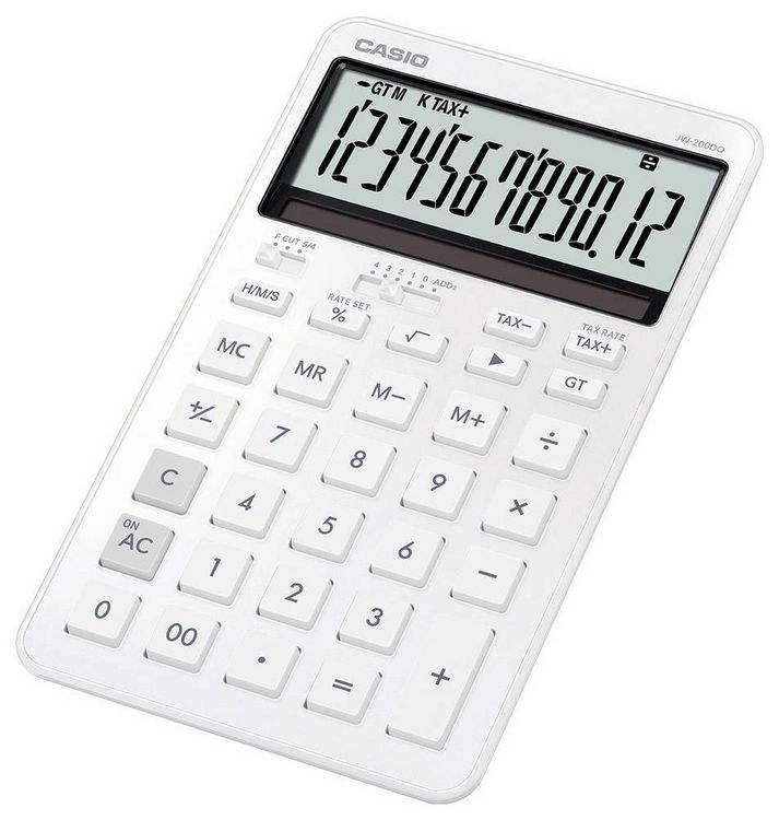 Produktbild: Casio Tischrechner Wei&szlig; (B x H x T) 109 x 20.4 x 182mm