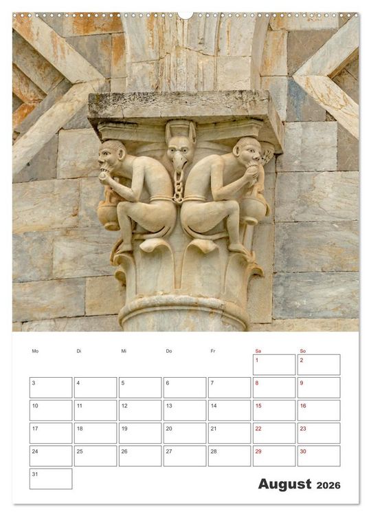 Produktbild: Pisa - Reiseplaner (hochwertiger Premium Wandkalender 2026 DIN A2 hoch), Kunstdruck in Hochglanz