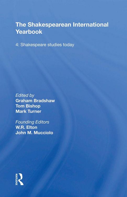 Produktbild: The Shakespearean International Yearbook