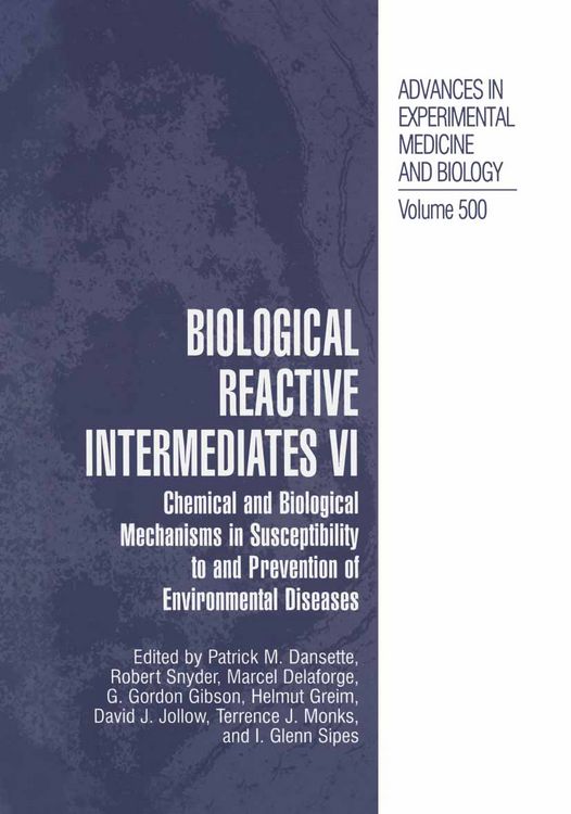 Produktbild: Biological Reactive Intermediates Vi