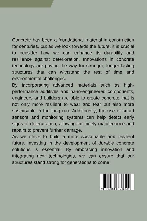 Produktbild: The Future of Concrete: Building Resilience Against Deterioration