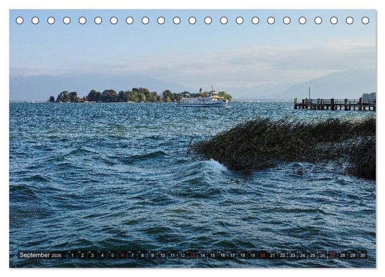 Produktbild: Stille Tage am Chiemsee (Tischkalender 2026 DIN A5 quer), CALVENDO Monatskalender
