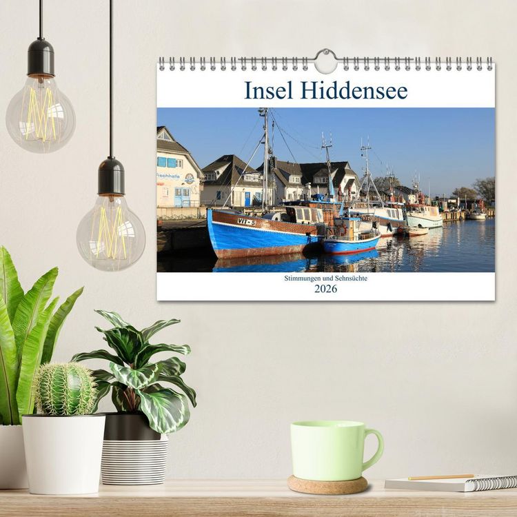 Produktbild: Insel Hiddensee - Stimmungen und Sehns&uuml;chte (Wandkalender 2026 DIN A4 quer), CALVENDO Monatskalender