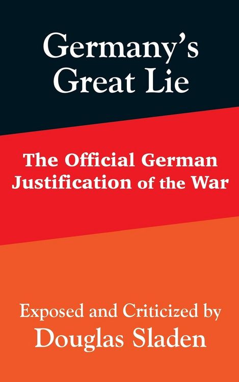 Produktbild: Germany's Great Lie