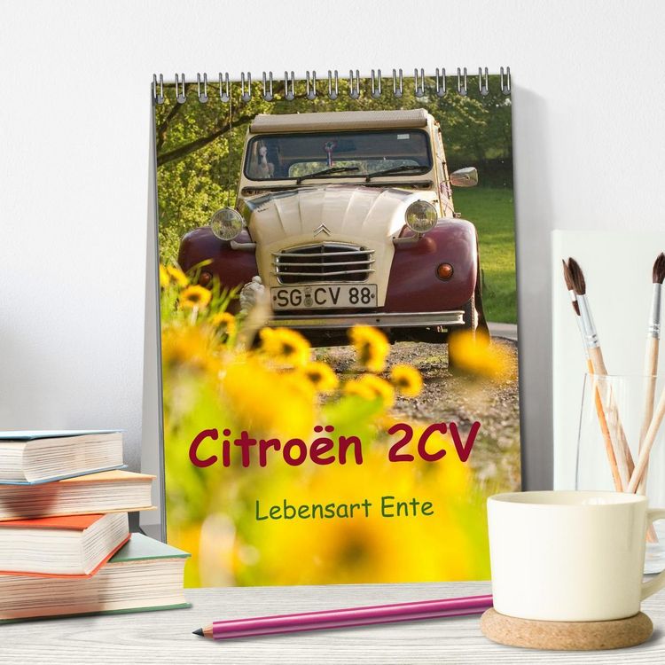 Produktbild: Citro&euml;n 2CV - Lebensart Ente (Tischkalender 2026 DIN A5 hoch), CALVENDO Monatskalender
