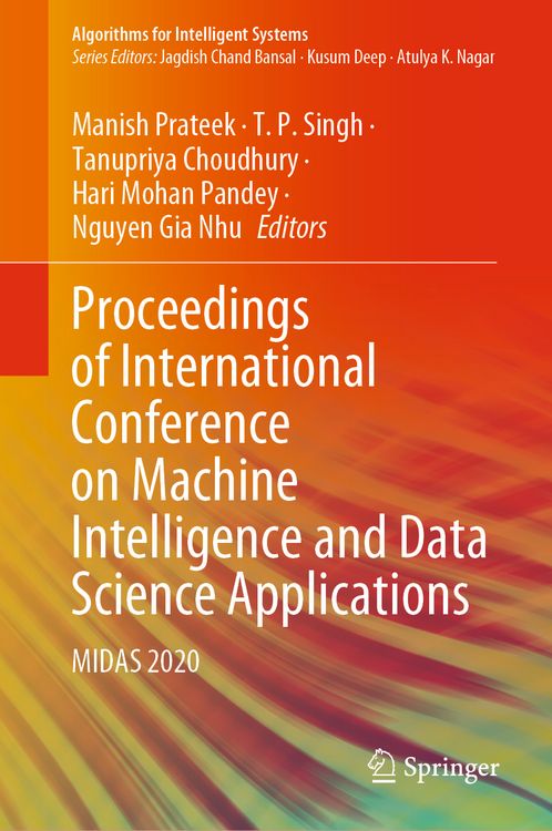 Produktbild: Proceedings of International Conference on Machine Intelligence and Data Science Applications